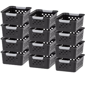IRIS USA Plastic Storage Basket, Shelf Basket Organizer for Pantries, Kitchens, Cabinets, Bedrooms - 1 of 4