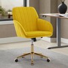 Ridstar Adjustable Office Chair with Backrest Seat For Bedroom-Yellow - 4 of 4