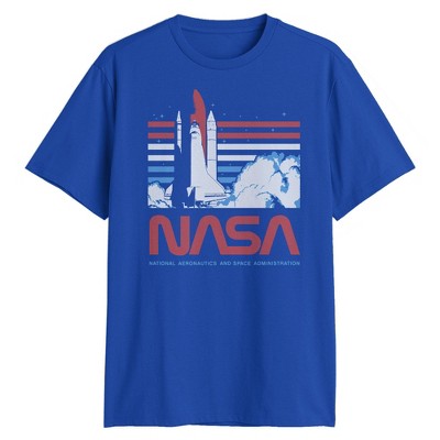 Men's NASA Short Sleeve T-Shirt - Royal Blue