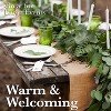 Attop Burlap Table Runners, 12 x 108 Inch - 10 Pack Outdoor Jute Table Runners for Decor Natural Color Edge - 2 of 4