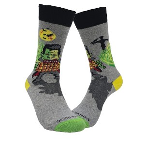 Dracula Eating Corn Socks from the Sock Panda (Tween Sizes, Small) - 1 of 4