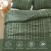 Amelie Home Textured Boho Comforter Set, Soft Lightweight Bedding with Rustic Diamond Design - 2 of 4