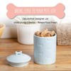 Park Life Designs 46 fl oz Manor Dog Treat Jar Food Storage Container - Aqua Blue - 3 of 4
