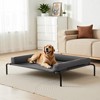 VEVOR Elevated Dog Bed for Large Dogs, Portable Raised Dog Cot with Washable Pillow, Indoor & Outdoor Pet Cooling Raised Hammock Bed, XL, Gray - 2 of 4