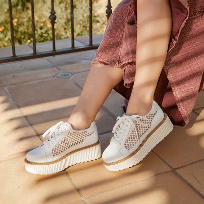 Женские кроссовки Yellow Box Women's Mercer Mesh Flatform Sneaker - Yellow Box™ - White 8.5 — фото 5
