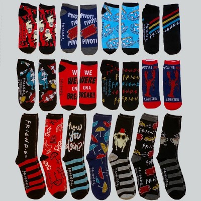 Men's Friends 15 Days of Socks Advent Calendar 15pk - 6-12