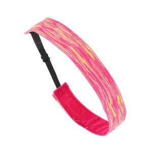 Unique Bargains Non Slip Tie-dye Headband Rose Purple Yellow 1 Pc - 1 of 4