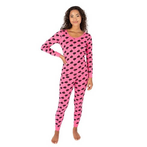 Leveret Womens Two Piece Cotton Pajamas Bunny Pink Xs : Target