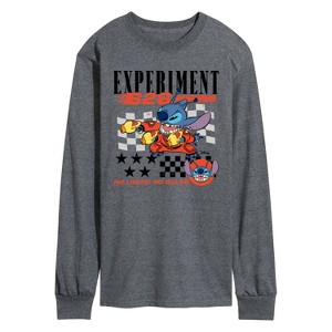 Men's - Lilo and Stitch - Stitch Racing Jersey Long Sleeve Graphic T-Shirt - 1 of 4