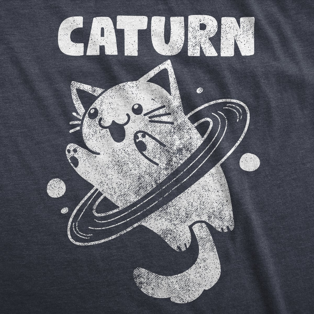Мужские футболки Crazy Dog T-Shirts, Inc. Mens Caturn T Shirt Funny Cute Saturn Kitten Planet Rings Outerspace Tee for Guys - Crazy Dog Men's T Shirt For Cat Lovers Navy L — фото 2