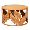 bali & pari Raflesia Modern Bohemian Natural Rattan Coffee Table - 2 of 4