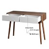 Grungis Console Table with 2 Carved Panel Drawers,Entryway Table with Storage Space and Wood Legs,Console Table for Living Room - 3 of 4