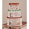 4.5 Inch Sweet Tidings Christmas Boxes North Pole Cocoa Flour Sugar Decorative Boxes - 3 of 3