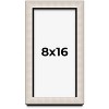 PosterPalooza | Panoramic Minimalist Shadow Box Silver Picture Frame - UV Acrylic, Backing, Hanging Hardware - 2 of 4
