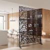 Grungis 76" H×48" W Privacy Fence,Metal Outdoor Privacy Screen for Balcony,Patio,Garden - 2 of 4