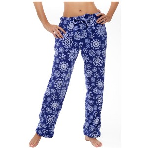 ADR Women's Soft Warm Fleece Pajama Pants, Long Lounge Bottoms - 1 of 4