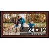 PosterPalooza | Panoramic Decor Brown Picture Frame - UV Acrylic, Foam Board Backing, Hanging Hardware - 2 of 4