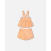 Deux par Deux Girl Printed Terry Tank Top and Shorts Set Vibrant - 3 of 4