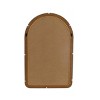 Holli Furniture Metal and Wood Wall Mirror Brown - 4 of 4
