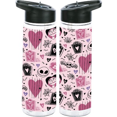 Nightmare Before Christmas 24-Ounce Plastic Water Bottle (Set of 2)