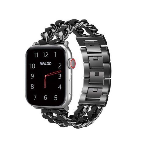 Waloo Leather Looped Metal Band For Apple Watch - image 1 of 2