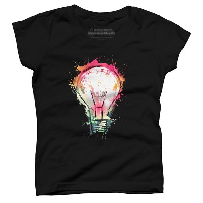 Girl's Design By Humans Colorful Splash Ideas By alnavasord T-Shirt