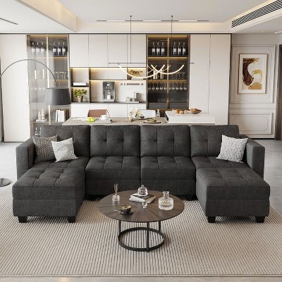 Belffin Modular Weave Sofa with Storage Seat (6 Seats + 6 Sides)