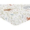 Sweet Jojo Designs Gender Neutral Unisex Baby Fitted Crib Sheet Woodland Forest Animal Toile Multicolor - 3 of 4