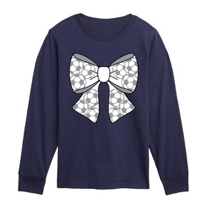 Boys' - Instant Message - Soccer Bow Long Sleeve Graphic T-Shirt - 1 of 4