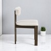 Set of 2 Wooden Dining Chairs with Upholstery, Modern Kitchen Side Chairs with Open Back, Farmhouse Wooden Side Chairs for Dining Room, Kitchen - 3 of 4