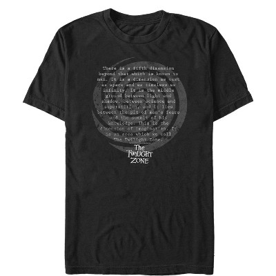 Men's The Twilight Zone Classic Logo T-Shirt - Black - Medium