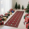 Washable Christmas Rug Xmas Tree Floor Mats with Non-Slip Backing, Kitchen - 2 of 4