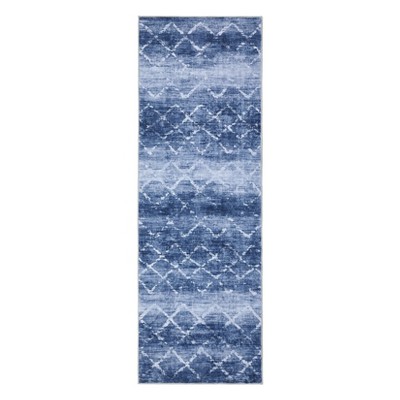 Washable Modern Geometric Area Rug for Living Room Bedroom, Soft Non Slip Distressed Carpet for Home Office