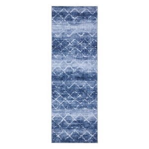 Washable Modern Geometric Area Rug for Living Room Bedroom, Soft Non Slip Distressed Carpet for Home Office - 1 of 4