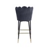 Meridian Furniture,Lily Grey Velvet Stool, Set of 2 - 3 of 4