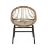 Dexmalle Set of 2 Round Frame Chair with Slim Strape Backs and Cushions - 4 of 4