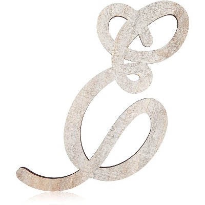 Rustic Wood Monogram Letter E (13 in.) 