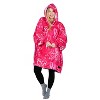 Catalonia Woman Wearable Blanket Hoodie Oversized Sweatshirt, Warm Fleece Pullover Adult Blanket, Cozy Birthday Gift for Woman Wife - 3 of 4