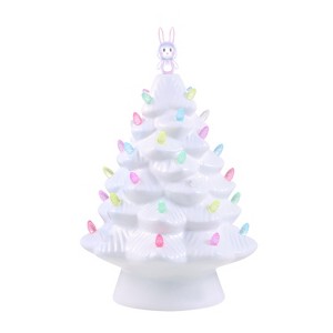 Mr. Christmas Nostalgic Ceramic LED Easter Tree White - 12" - 1 of 3
