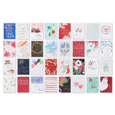 32ct Kathy Davis Deluxe Winter Greeting Card Assortment - American Greetings