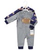 Hudson Baby Infant Boy Fleece Jumpsuits, Coveralls, and Playsuits, Football - 2 of 4