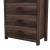 NicBex Vintage 2-Drawer Wooden Nightstand, Storage Cabinet for Bedroom, Simple & Sturdy Dresser for Closet Space, Bedroom Side Table - 4 of 4