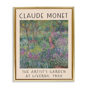 Stupell Industries Classic Garden by Monet Floating Frame Canvas Art - 1 of 4