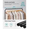 SONGMICS 36" Clothes Rack with Wheels 44lb Load Capacity Garment Rack with Storage Shelf Clothing Rack for Bedroom - 4 of 4