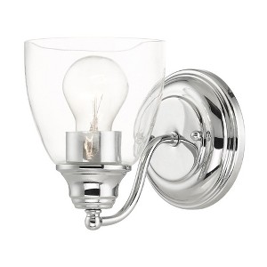 Livex Lighting Montgomery 1 - Light Vanity in  Polished Chrome - 1 of 1