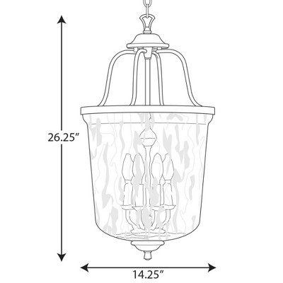 Bowman Matte Black 4-Light Pendant with Clear Glass Shade