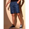 INSPIRE CHIC Men's Metallic Above Knee Clubwear Sparkly Sequins Shorts - 2 of 4