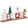 Northlight Wooden "Welcome" Christmas Sign - 16" - Red and White - image 4 of 4