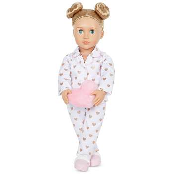 Our Generation Serenity with Heart Polka Dot Pajama Outfit 18" Slumber Party Doll