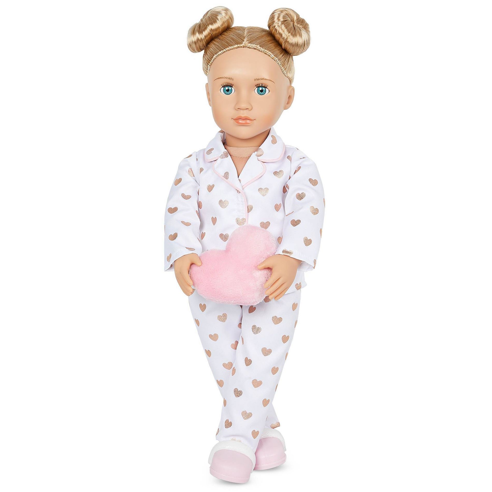 Our Generation Serenity with Heart Polka Dot Pajama Outfit 18" Slumber Party Doll